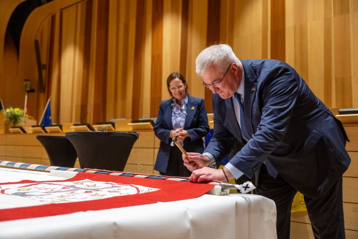 Ukrainian Minister of Foreign Affairs Andrii Sybiha in Kristianstad