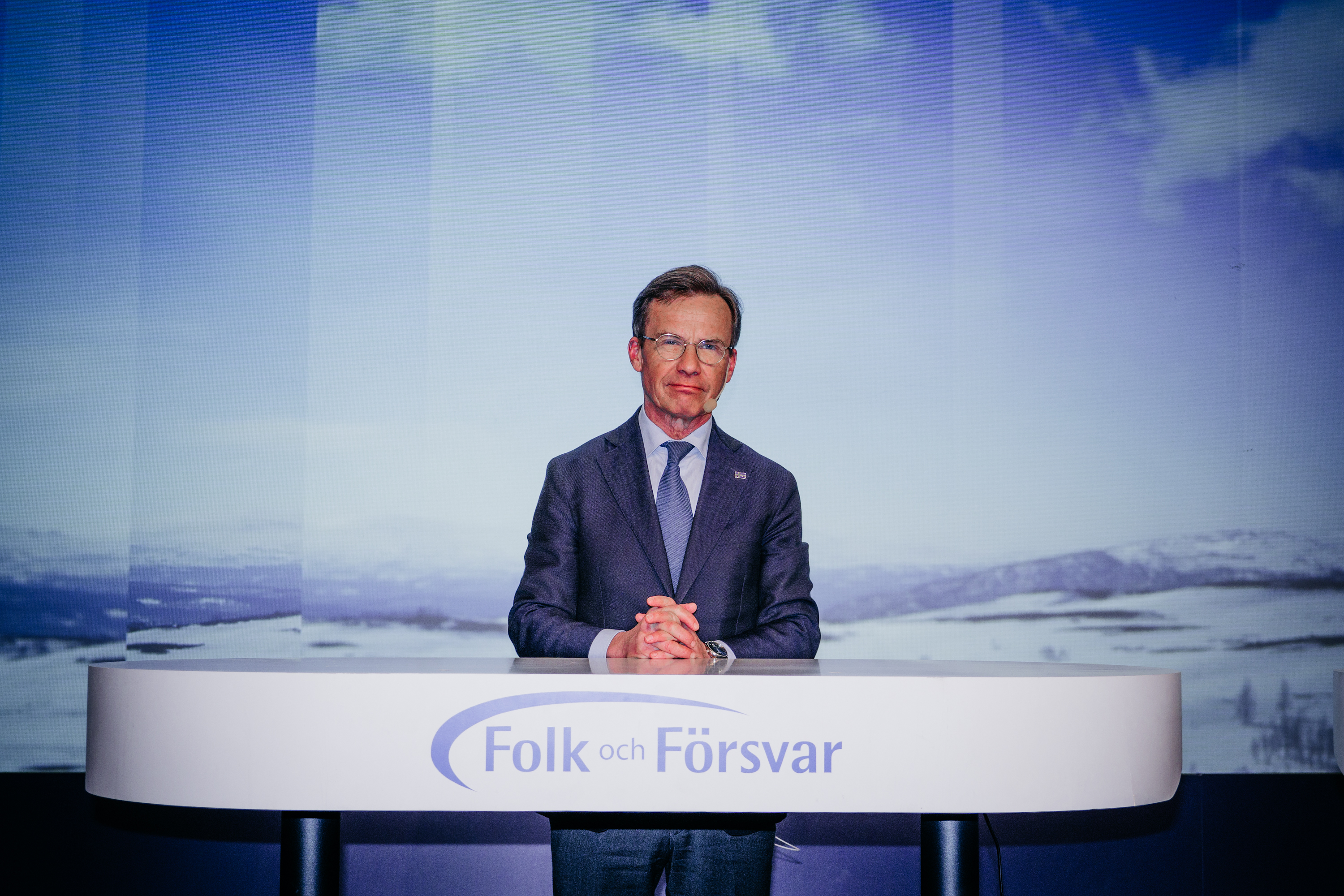 Prime Minister Ulf Kristersson at the Society and Defence Annual Conference in Sälen.